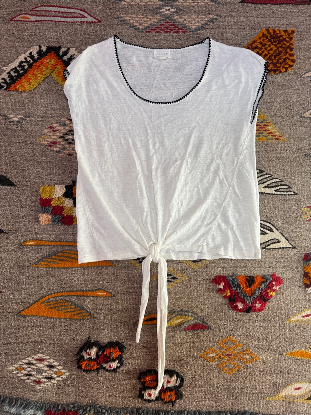 Caslon Cotton/linen blend top